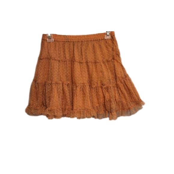 Turn Heads in This Apricot Lace Skirt - Perfect for Parties, Clubs, or Festivals - Picture 3 of 8